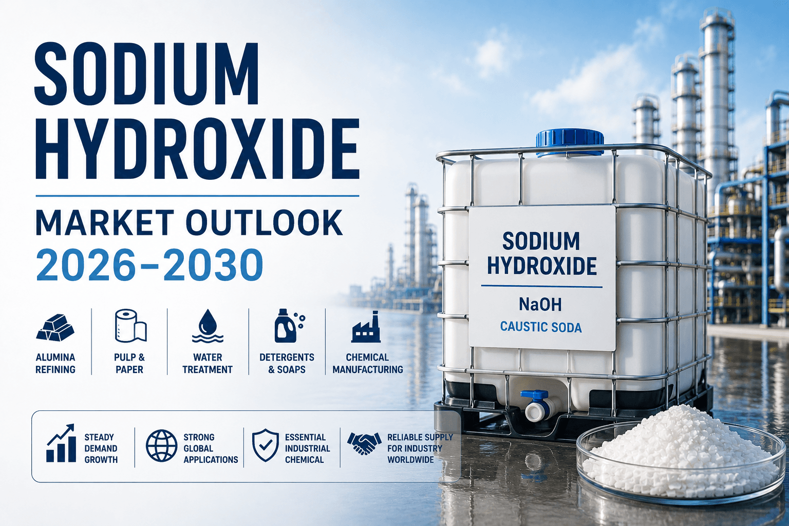 Kenapa Industri Sodium Hydroxide Diprediksi Tetap Stabil Hingga 2030?
